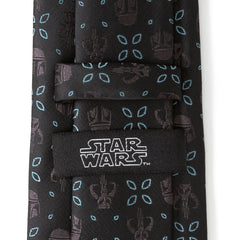 Mandalorian Motif Black Men's Tie