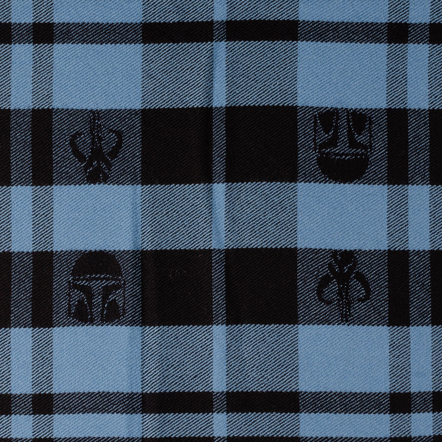  Cufflinks Mandalorian Blue Tartan Scarf - Default Title - Bonton