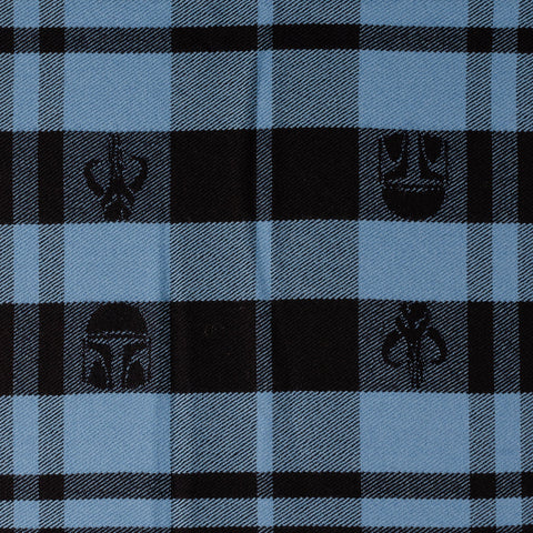Mandalorian Blue Tartan Scarf