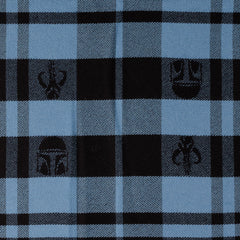 Mandalorian Blue Tartan Scarf