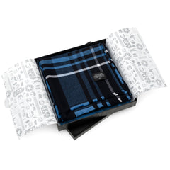 Mandalorian Blue Tartan Scarf