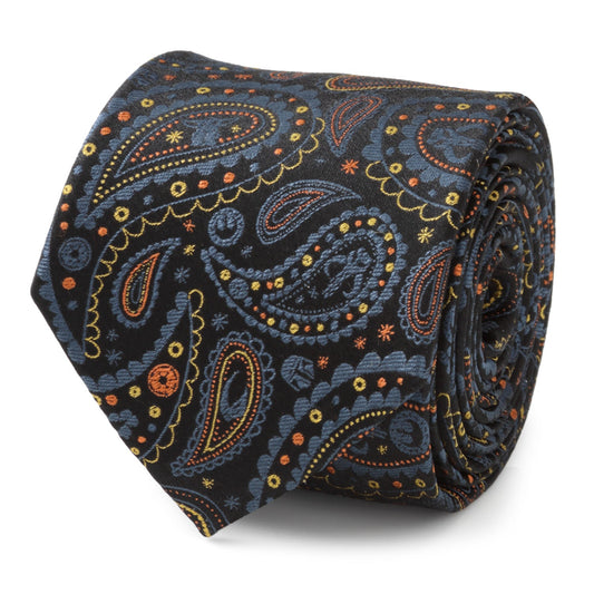 Mandalorian Black Paisley Men's Tie