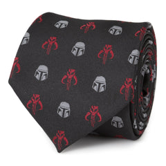 Star Wars Mando Black Red Men's Tie