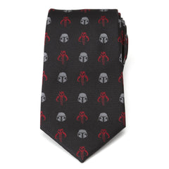 Star Wars Mando Black Red Men's Tie