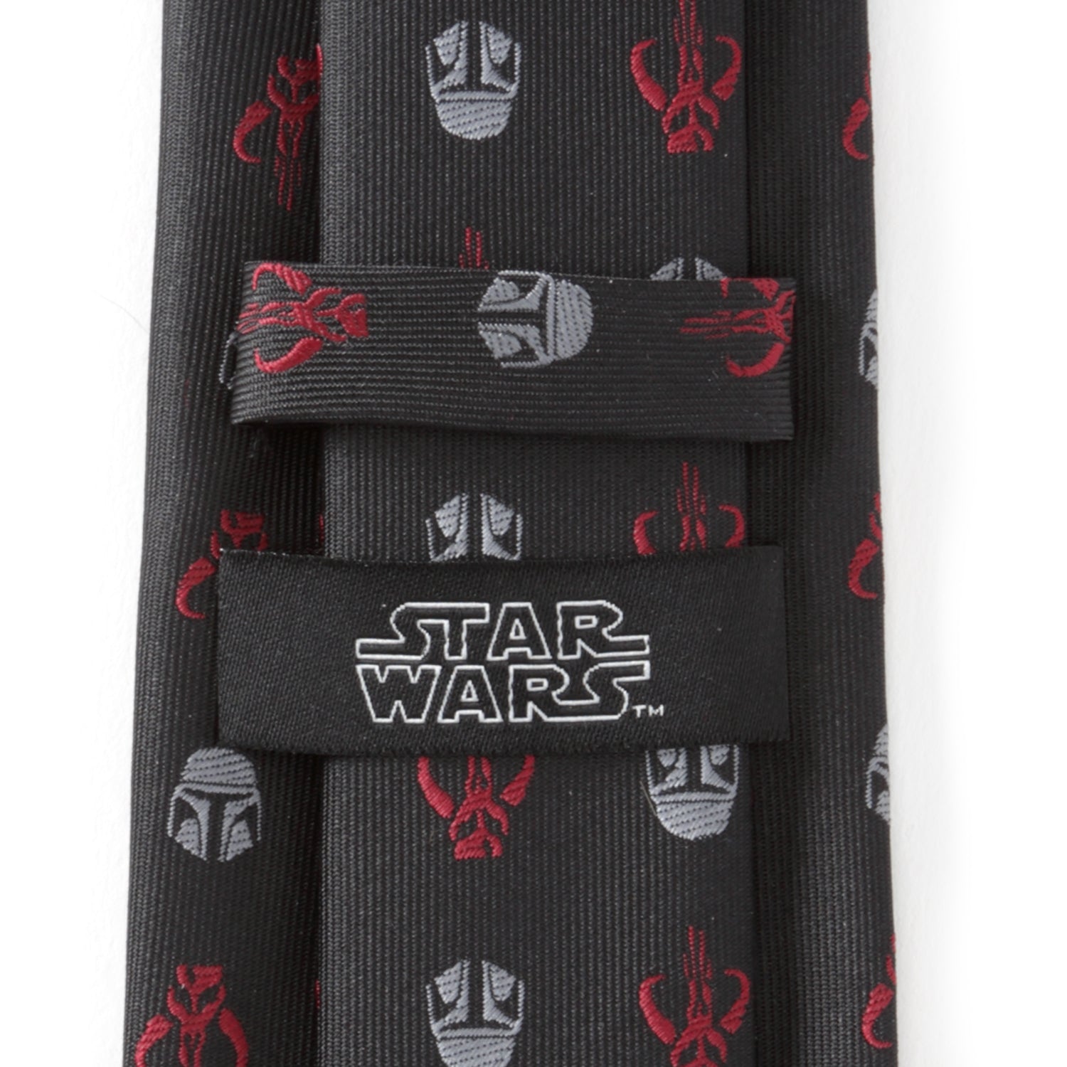  Cufflinks Star Wars Mando Black Red Men's Tie - Default Title - Bonton