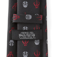 Star Wars Mando Black Red Men's Tie