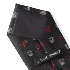 Star Wars Mando Black Red Men's Tie