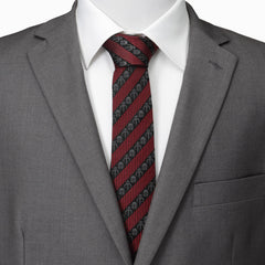 Mandalorian Black Red Stripe Men's Tie