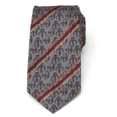 Star Wars Mando Stripe Gray Men's Tie