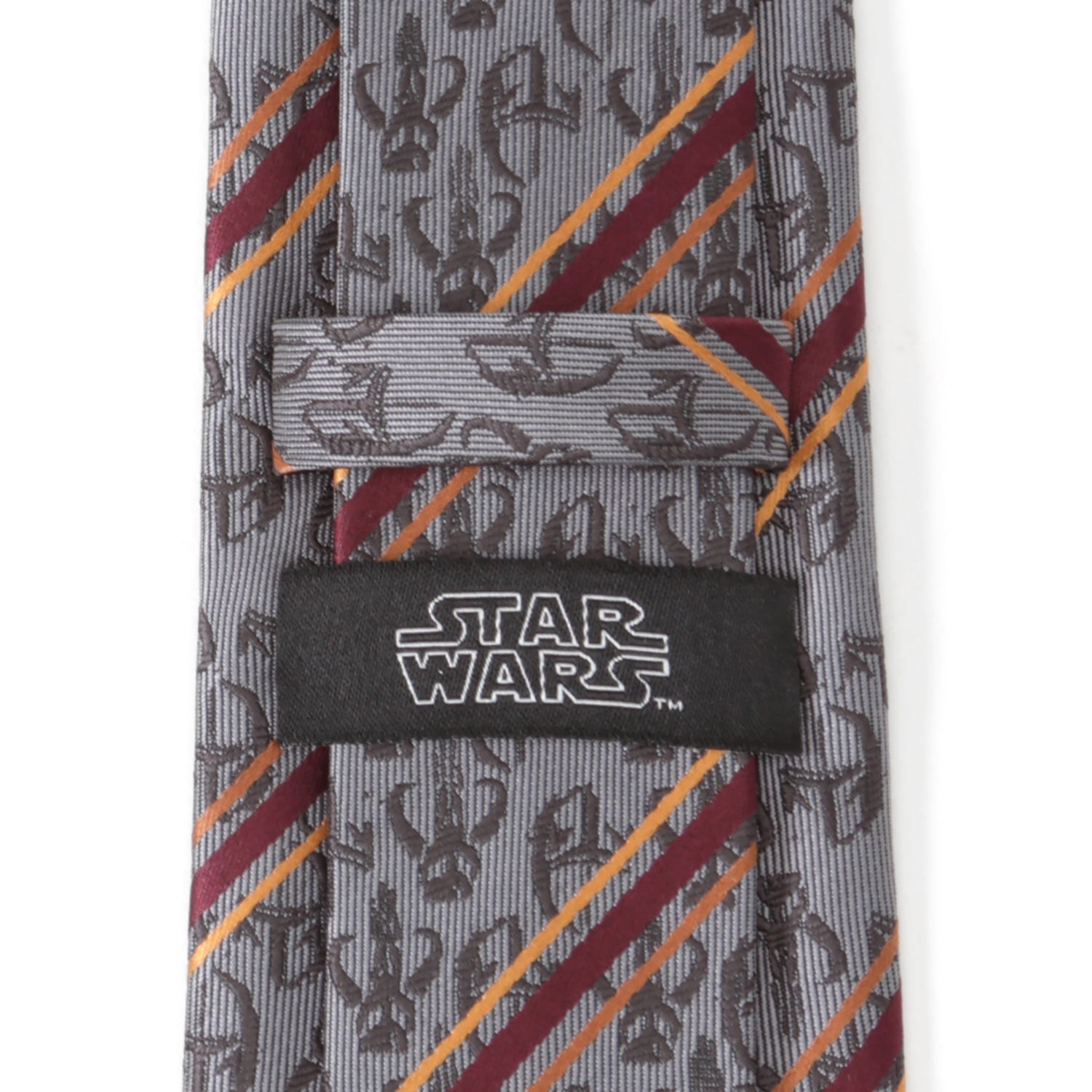  Cufflinks Star Wars Mando Stripe Gray Men's Tie - Default Title - Bonton