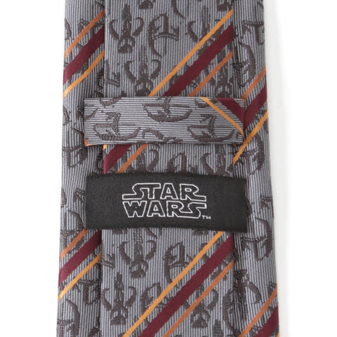 Star Wars Mando Stripe Gray Men's Tie