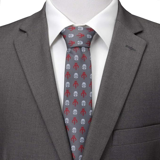 Star Wars Mando Gray Men's Tie