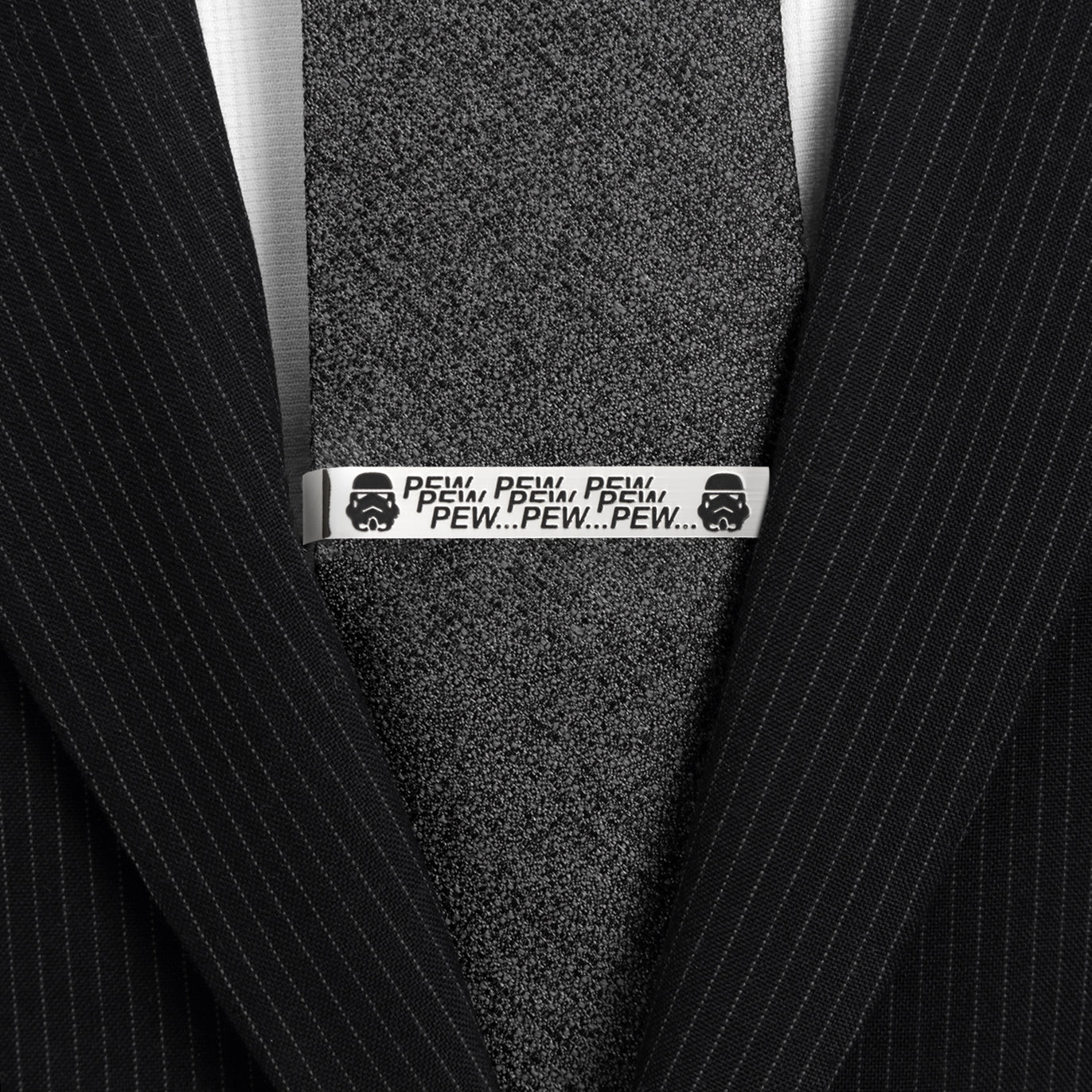  Cufflinks Pew Pew Pew Stormtrooper Tie Bar - Default Title - Bonton