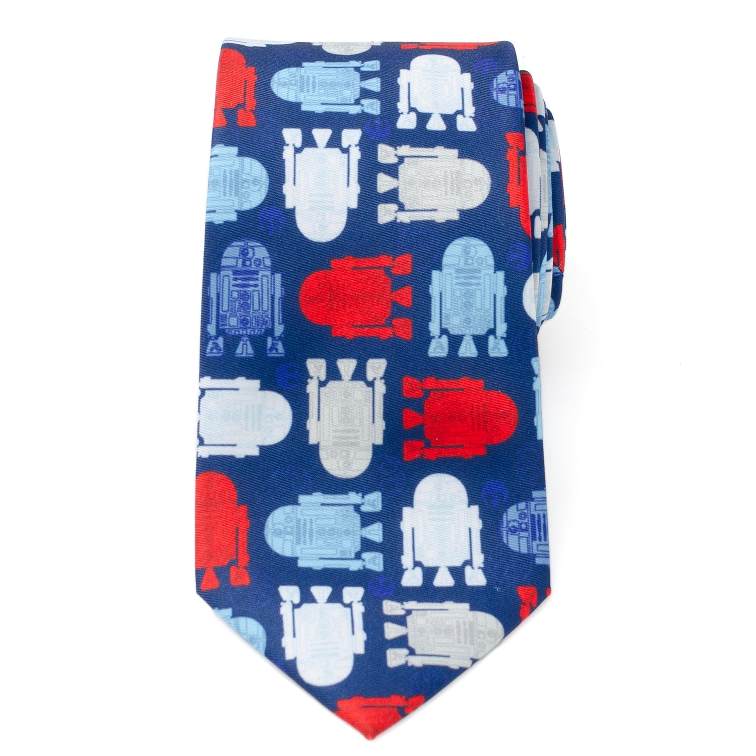  Cufflinks R2D2 Navy Men's Tie - Default Title - Bonton