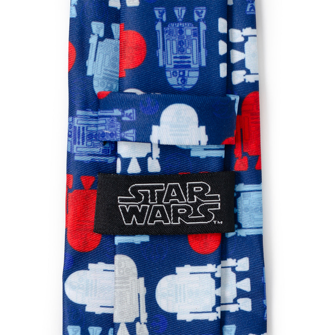  Cufflinks R2D2 Navy Men's Tie - Default Title - Bonton