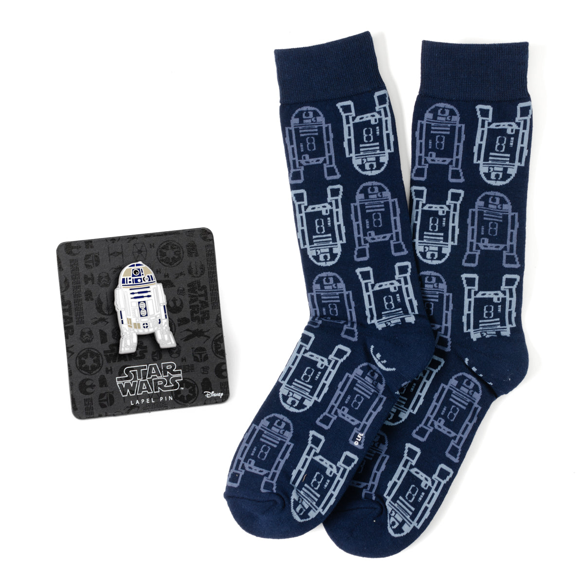  Cufflinks R2D2 Navy Men's Gift Set - Default Title - Bonton