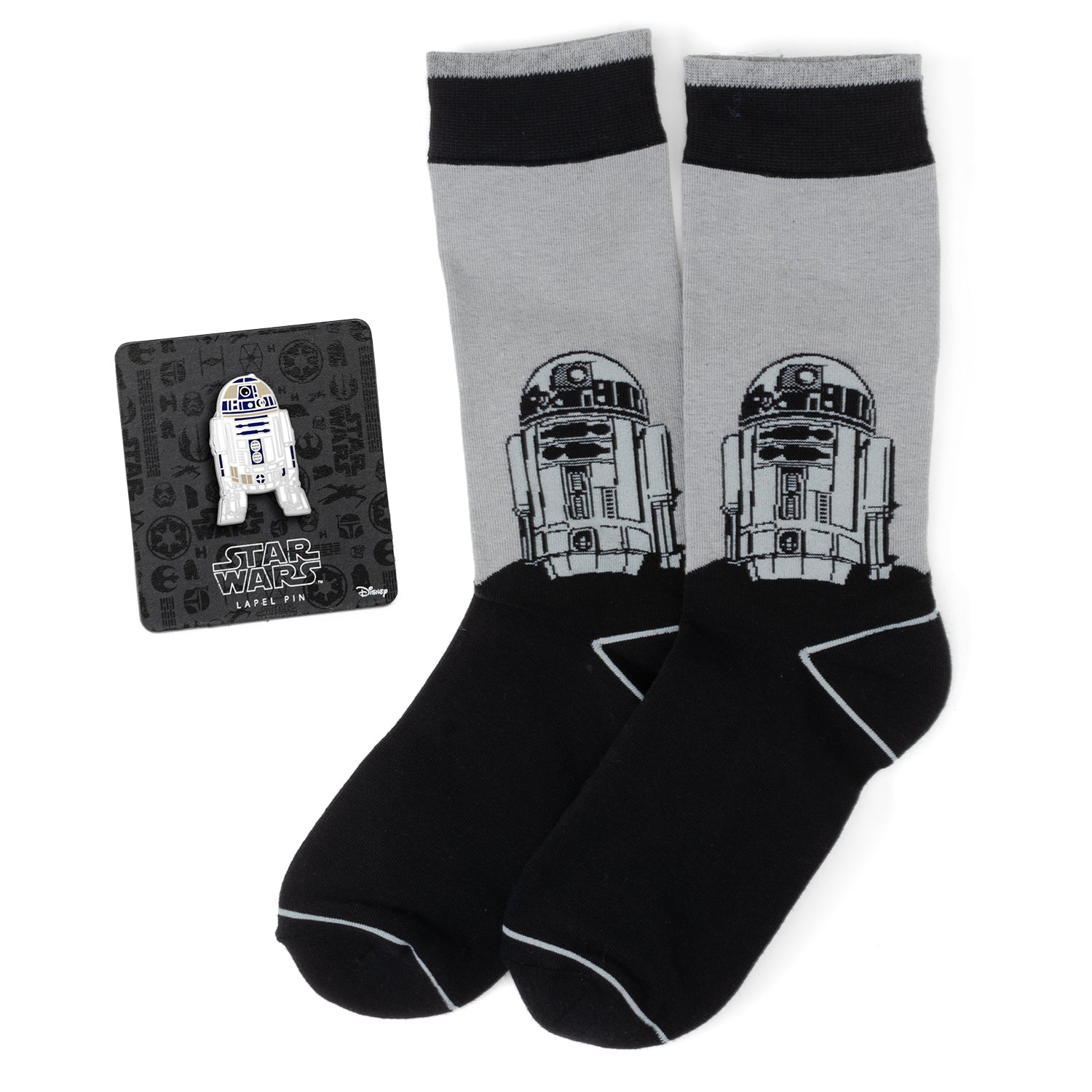  Cufflinks R2D2 Mod Socks and Lapel Pin Gift Set - Default Title - Bonton