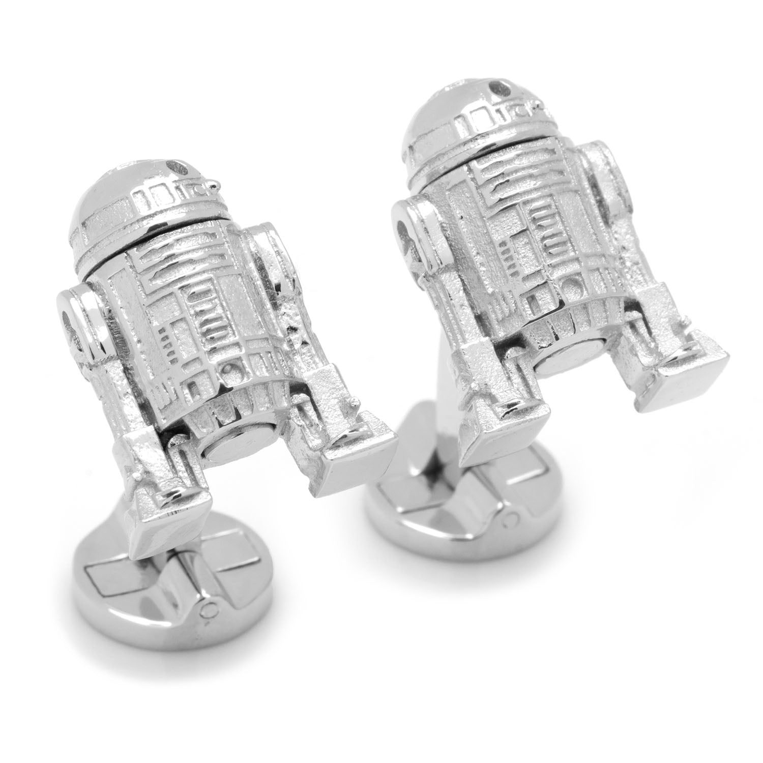  Cufflinks Sterling Silver 3D R2D2 Cufflinks - Default Title - Bonton