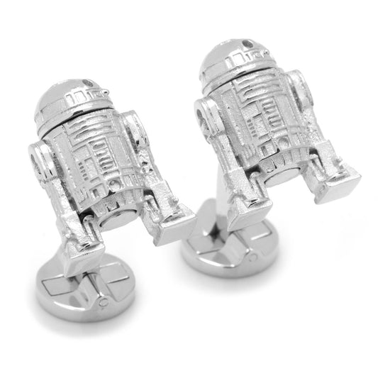 Sterling Silver 3D R2D2 Cufflinks