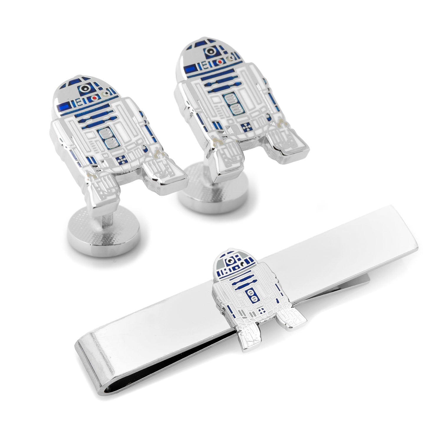  Cufflinks R2D2 Cufflinks and Tie Bar Gift Set - Default Title - Bonton