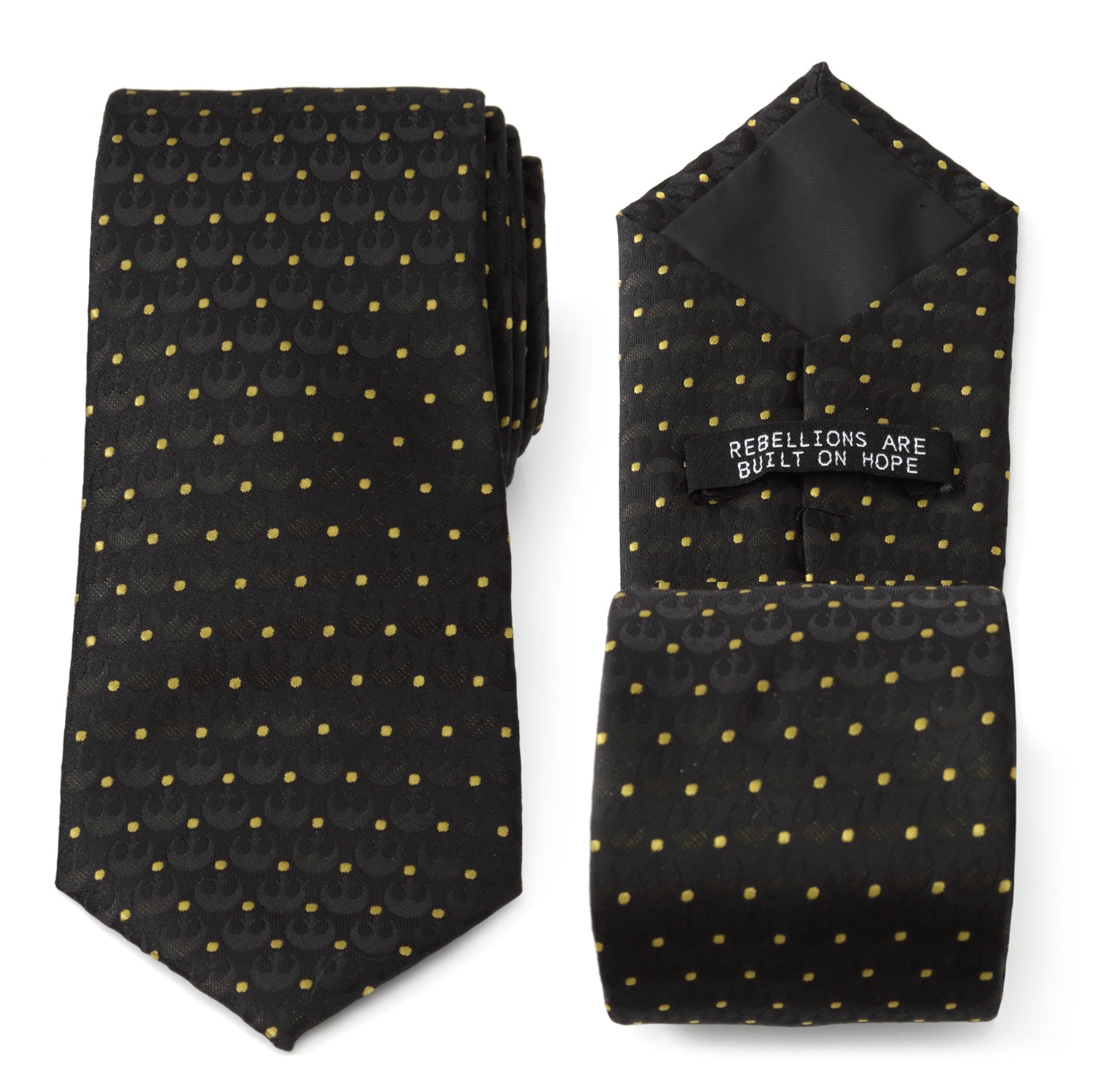  Cufflinks Rebel Dot Charcoal Men's Tie - Default Title - Bonton