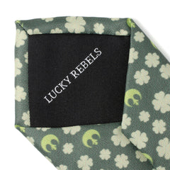 Rebel Shamrock Green Hidden Message Men's Tie