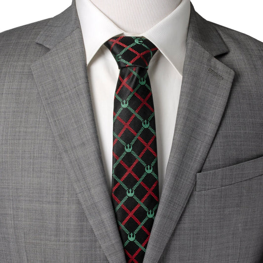 Rebel Red/Green Plaid Men's Tie