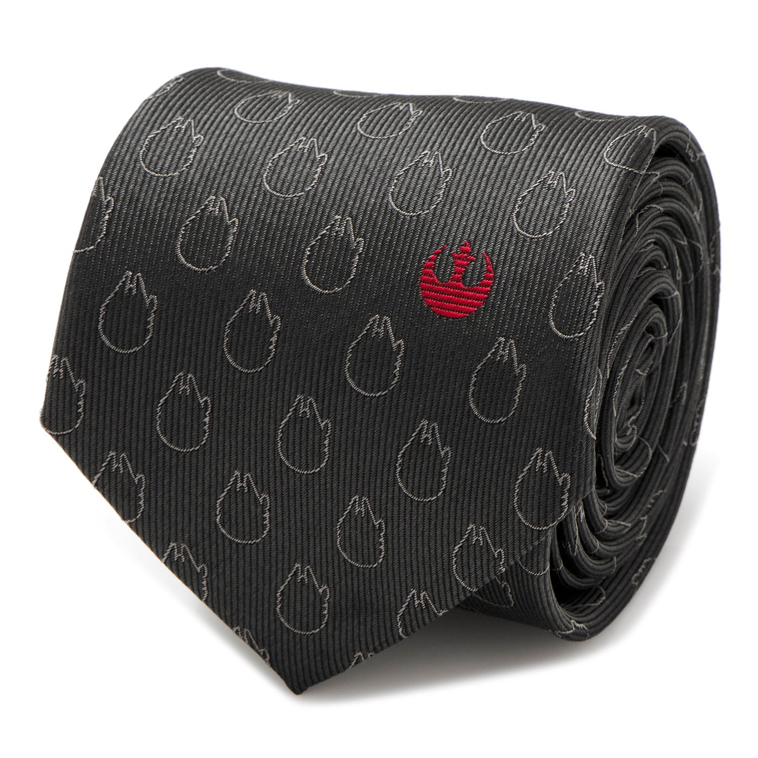  Cufflinks Rebel Force Gray Men's Tie - Default Title - Bonton