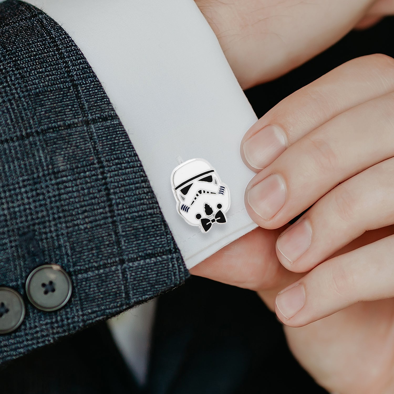  Cufflinks Stylish Stormtrooper Cufflinks - Default Title - Bonton