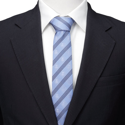 Stormtrooper Blue Plaid Tie