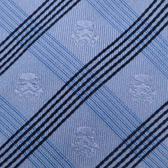 Stormtrooper Blue Plaid Tie