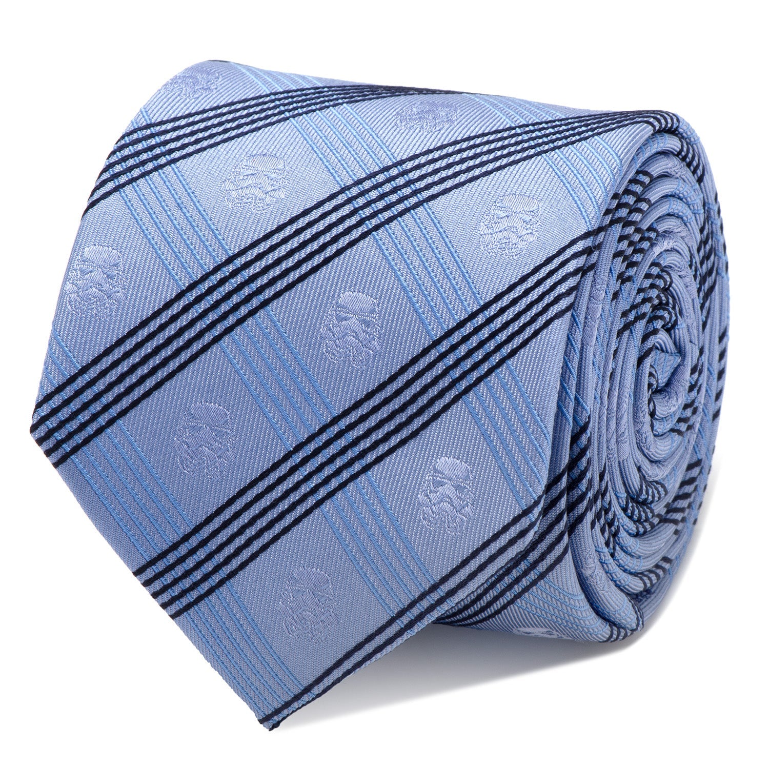  Cufflinks Stormtrooper Blue Plaid Tie - Default Title - Bonton