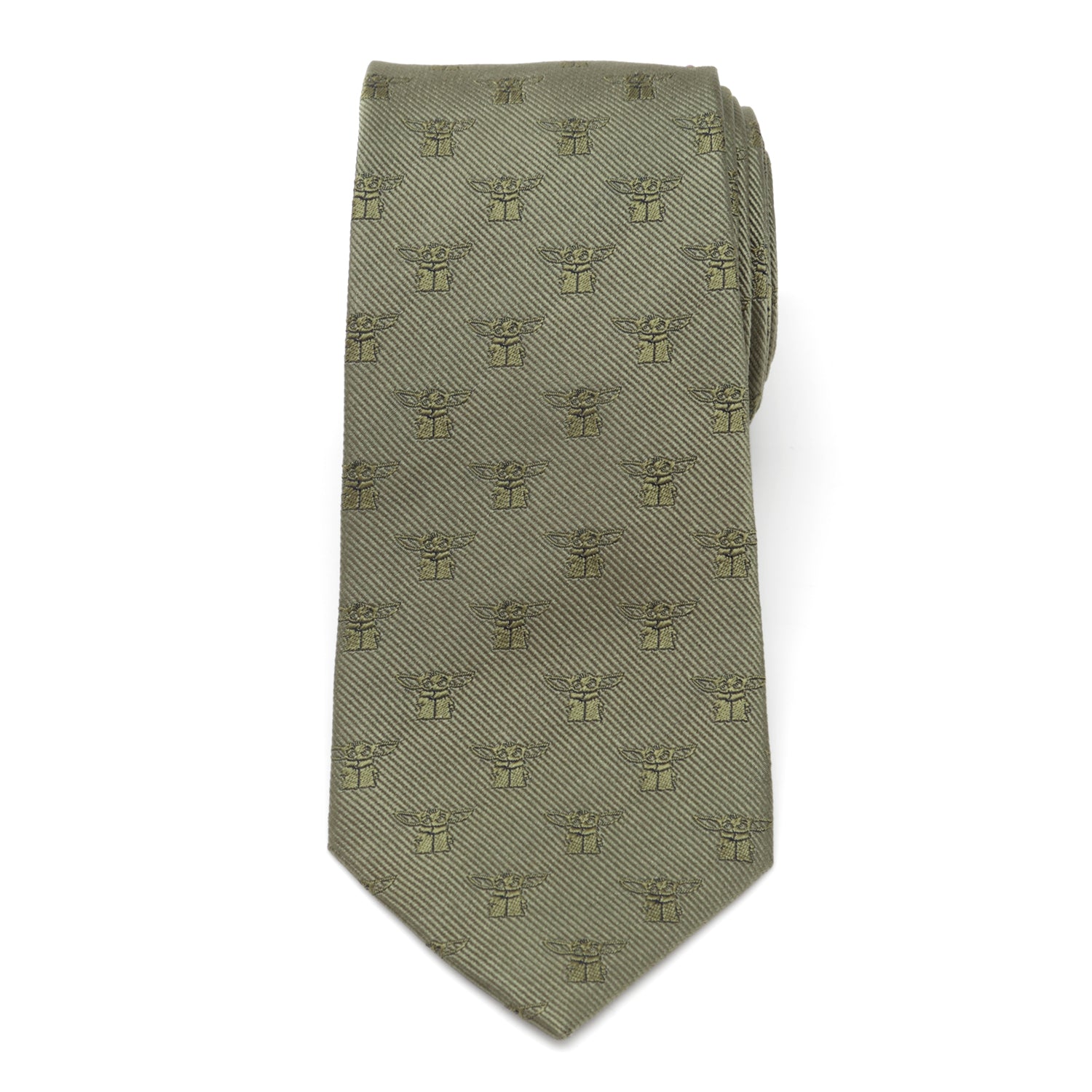  Cufflinks The Child Sage Green Men's Tie - Default Title - Bonton