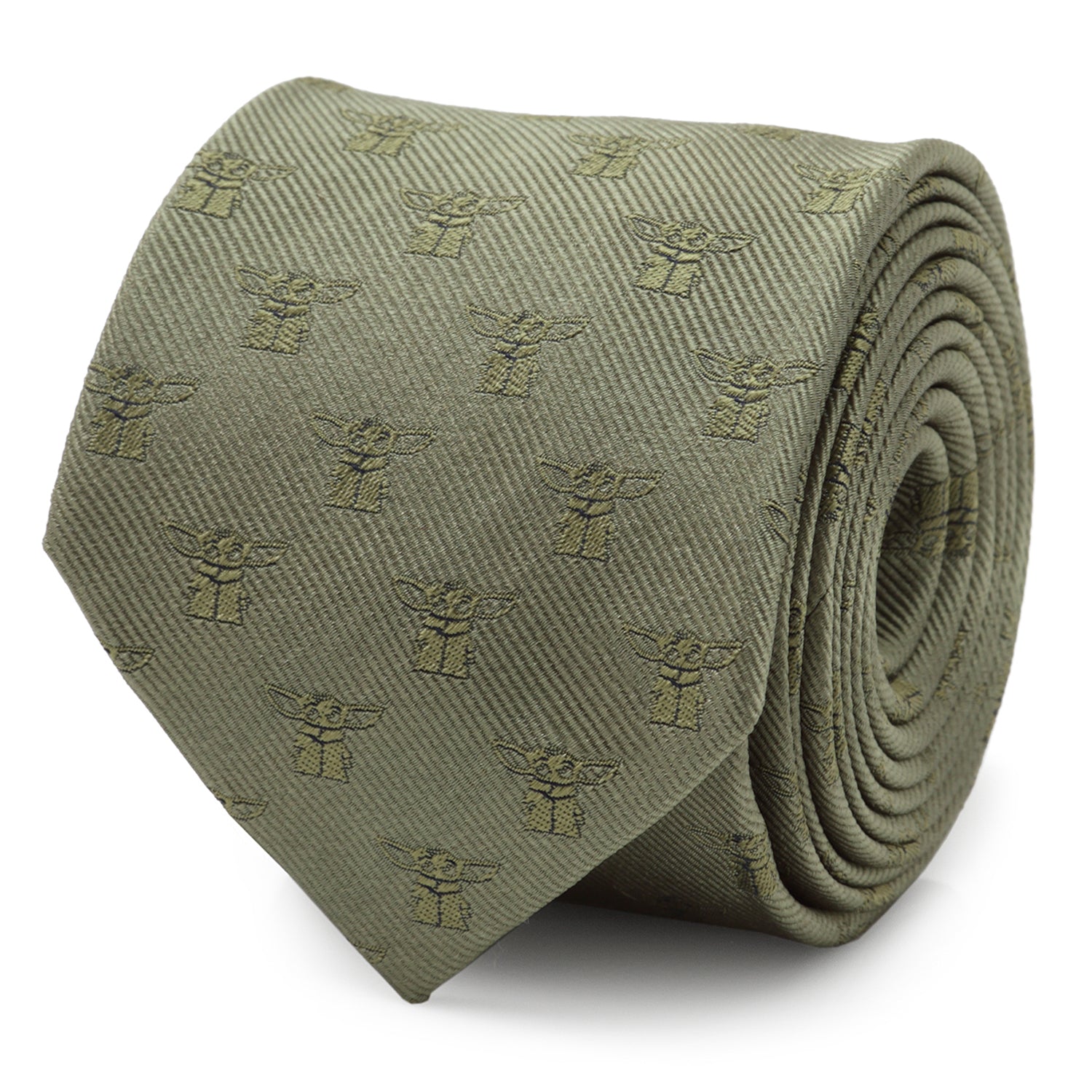  Cufflinks The Child Sage Green Men's Tie - Default Title - Bonton