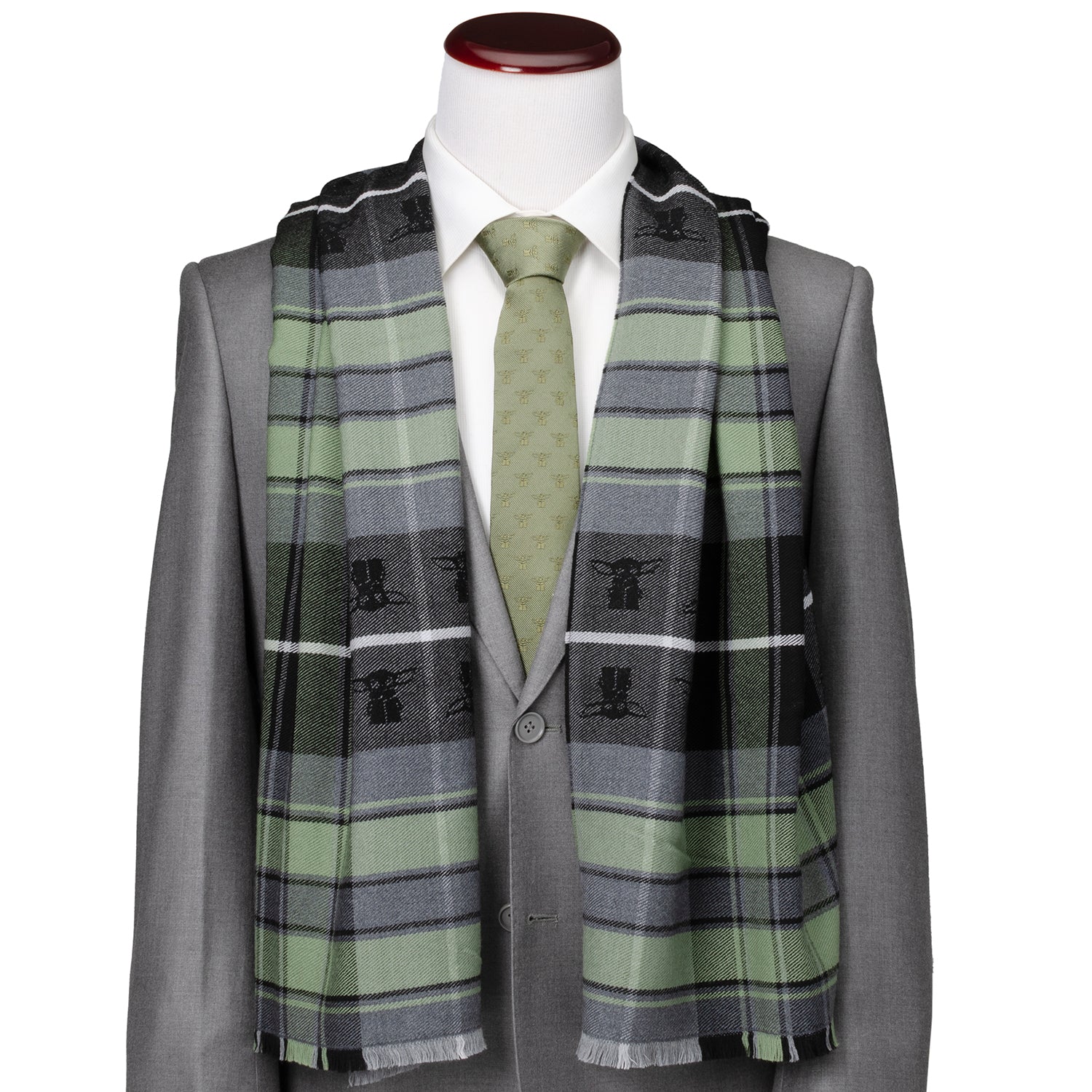  Cufflinks The Child Gray Scarf - Default Title - Bonton