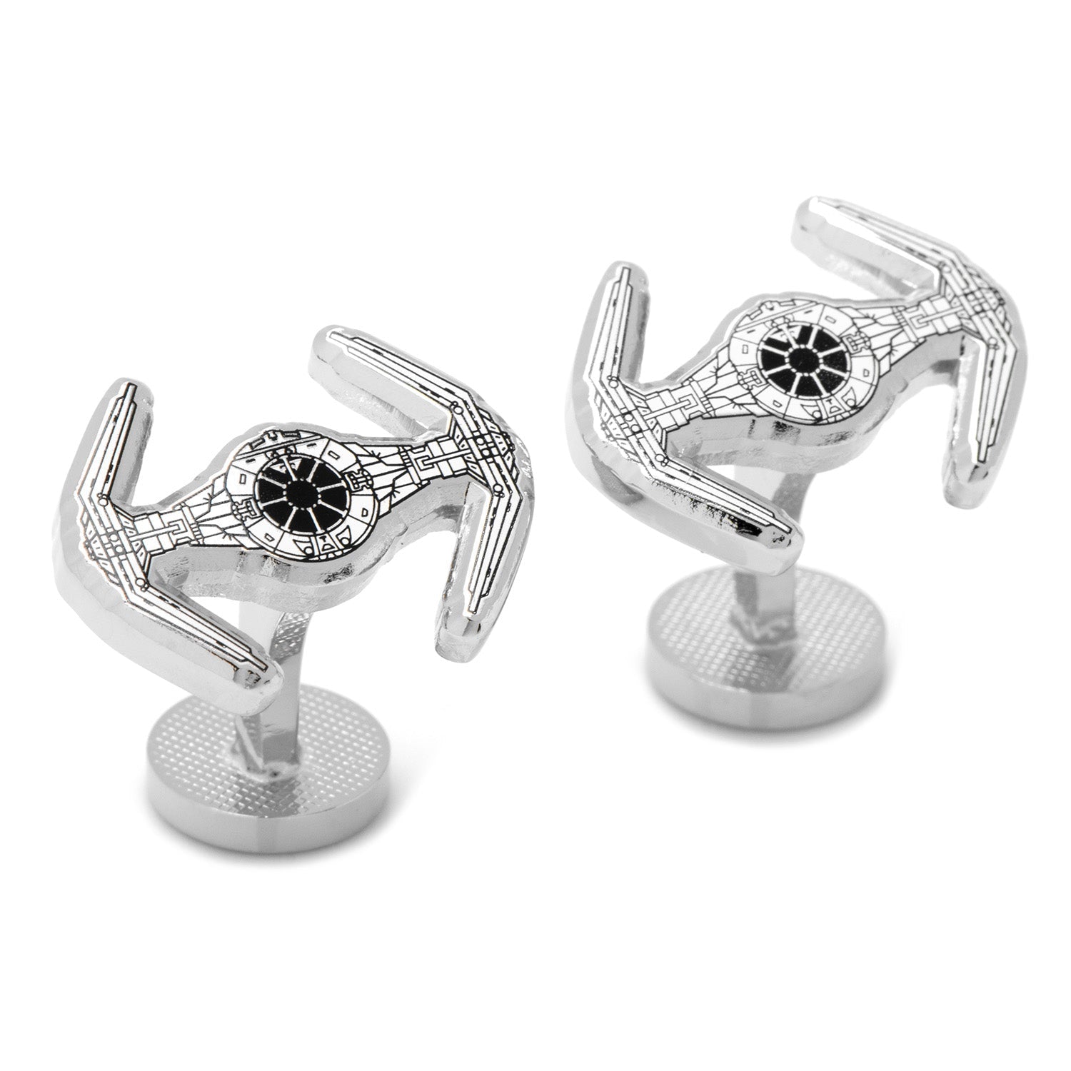  Cufflinks Darth Vader TIE Starfighter Blueprint Cufflinks - Default Title - Bonton