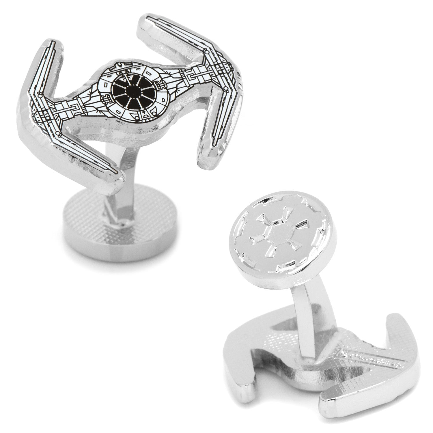  Cufflinks Darth Vader TIE Starfighter Blueprint Cufflinks - Default Title - Bonton