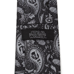 Vader Paisley Black and White Men's Tie