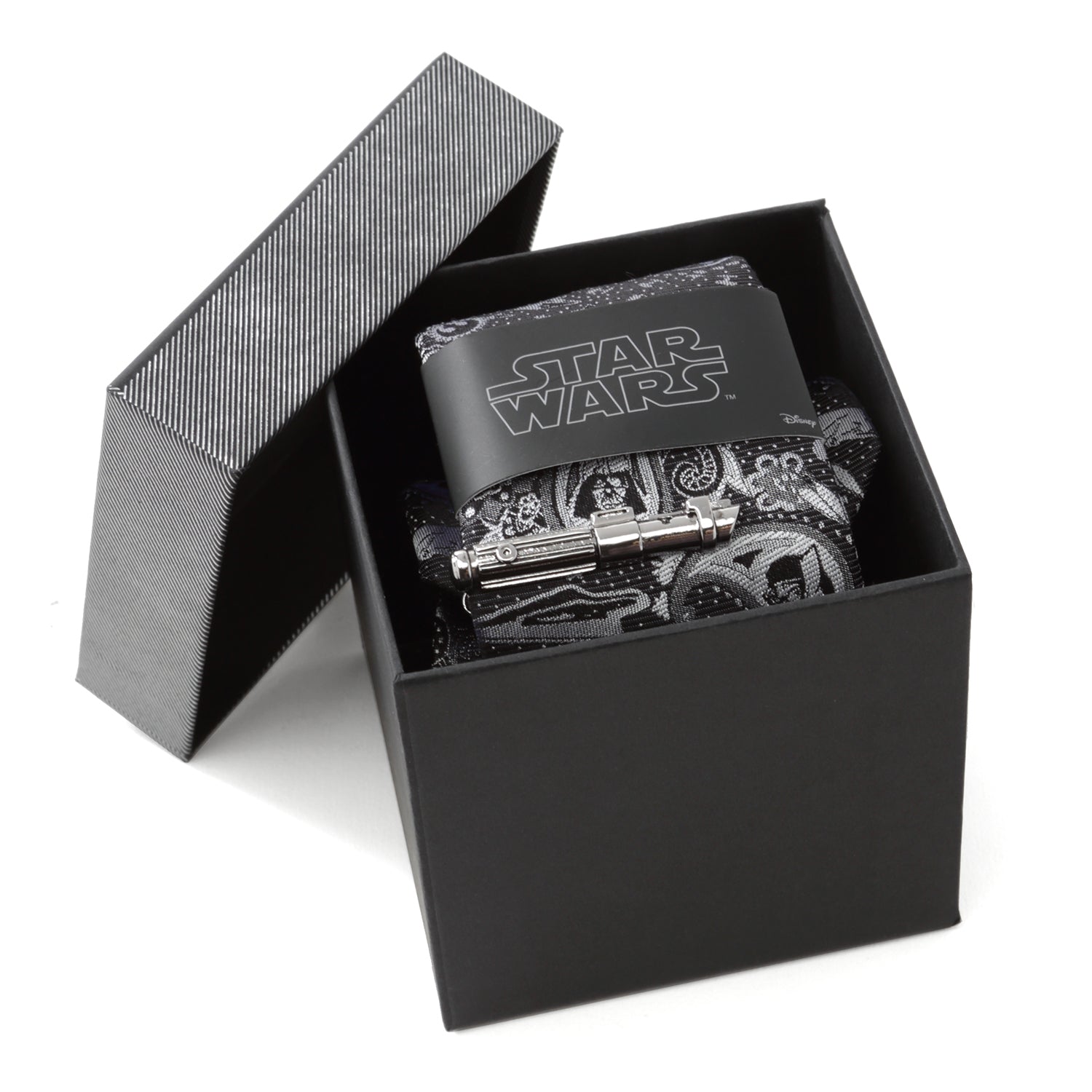  Cufflinks Darth Vader Favorites Necktie and Tie Clip Gift Set - Default Title - Bonton