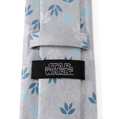 Darth Vader Floral Gray Men's Tie