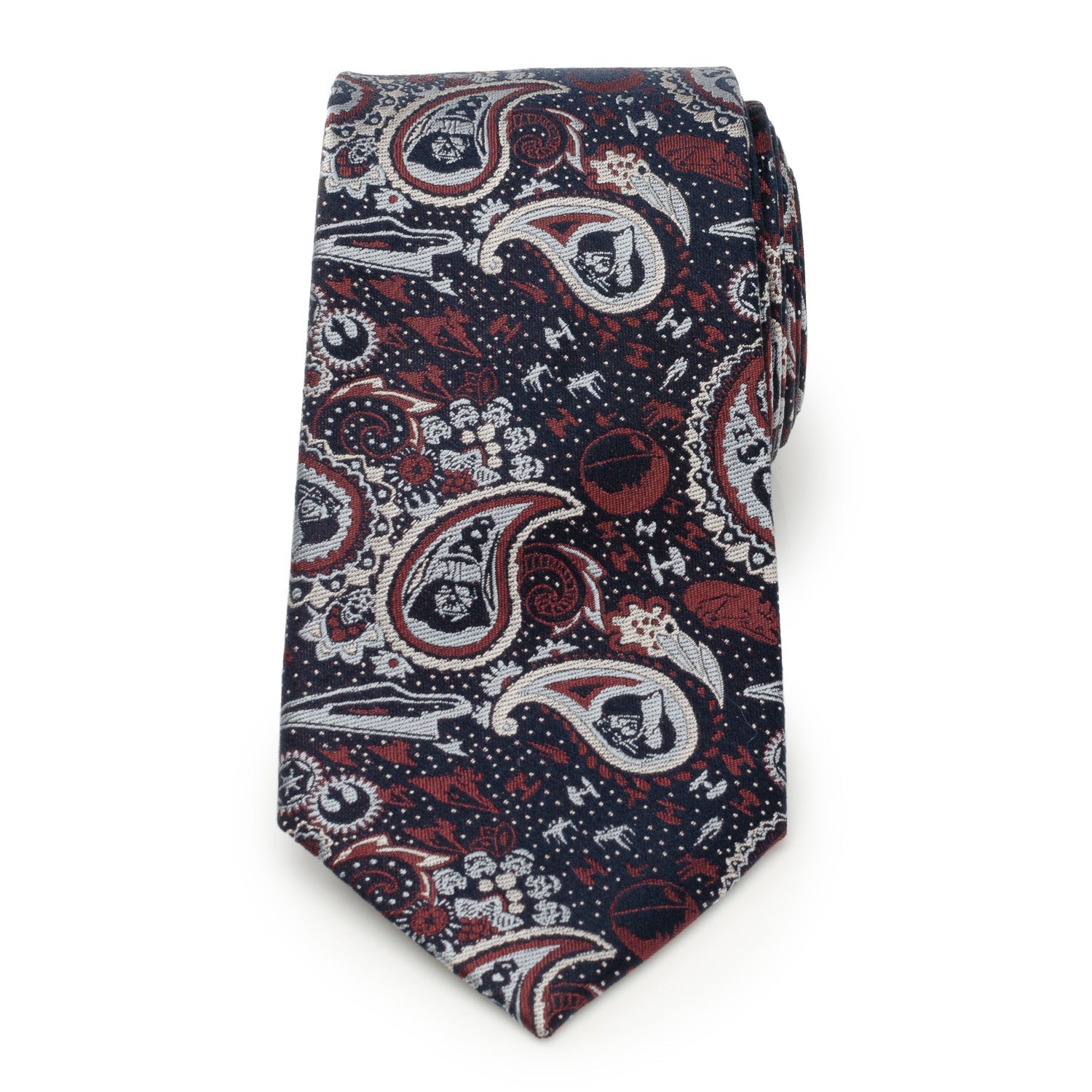  Cufflinks Vader Paisley Navy Multi Men's Tie - Default Title - Bonton