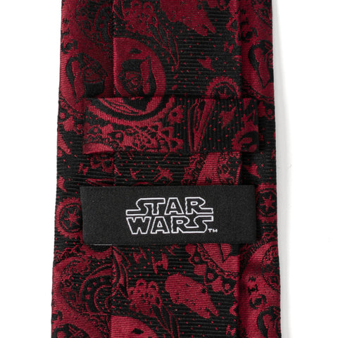 Vader Paisley Black and Red Men's Tie