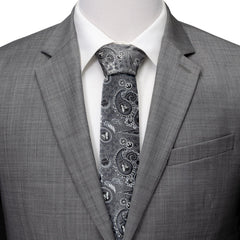 Vader Paisley Gray Men's Tie