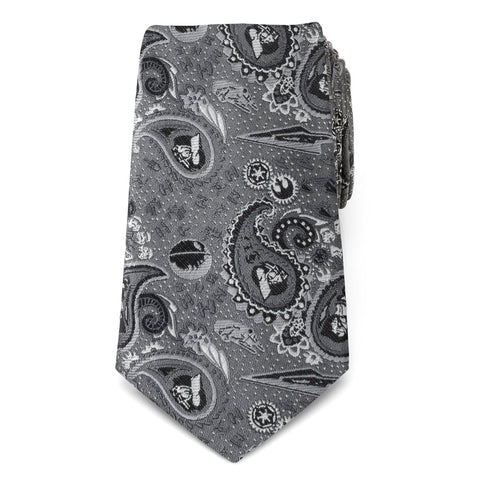 Vader Paisley Gray Men's Tie