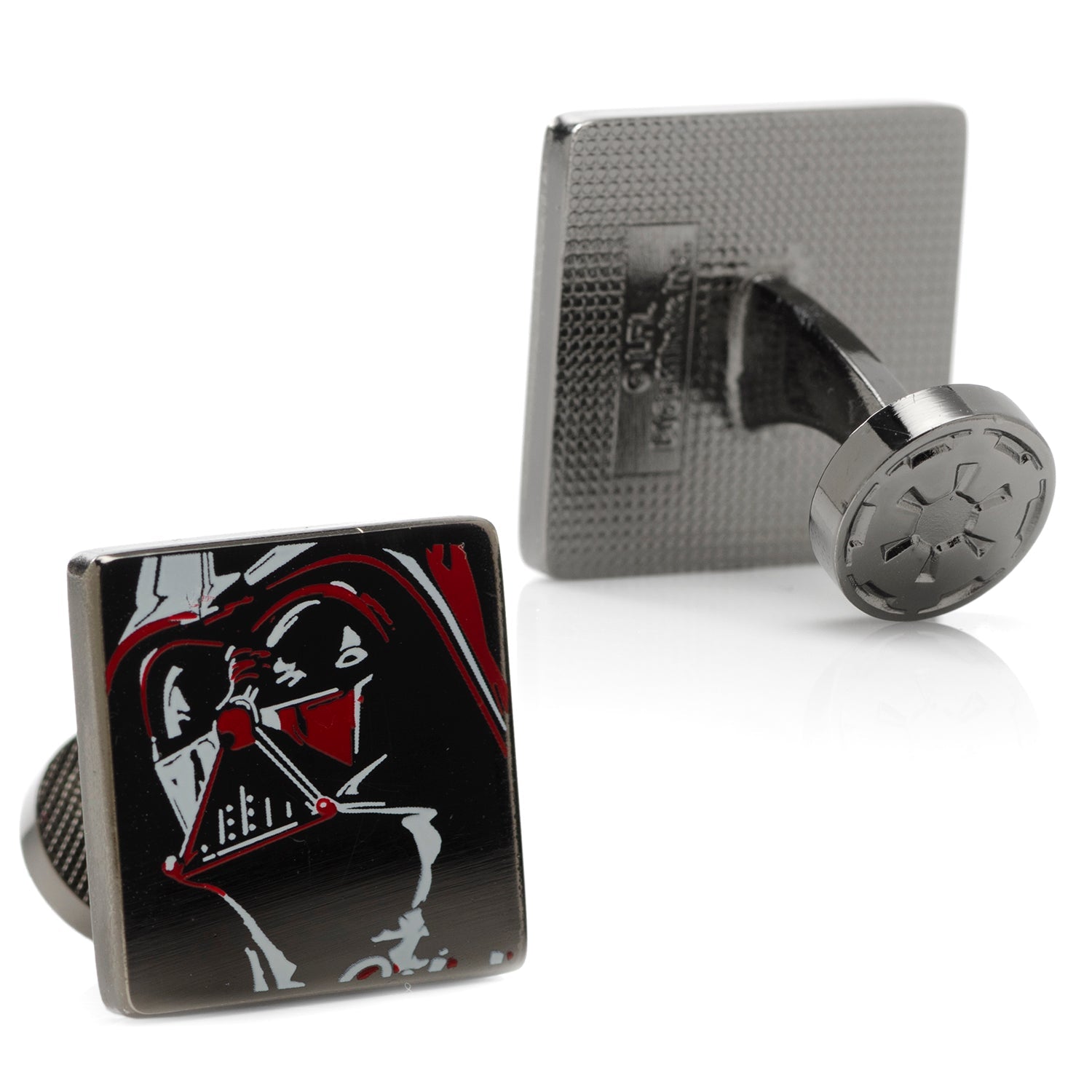  Cufflinks Vader Painted Gunmetal Cufflinks - Default Title - Bonton