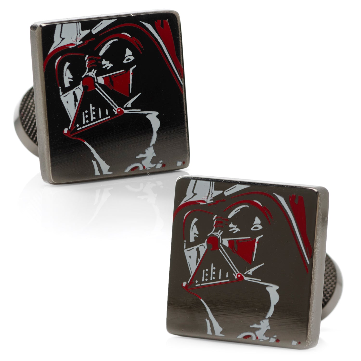  Cufflinks Vader Painted Gunmetal Cufflinks - Default Title - Bonton