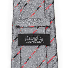 Darth Vader Red Lightsaber Stripe Men's Tie