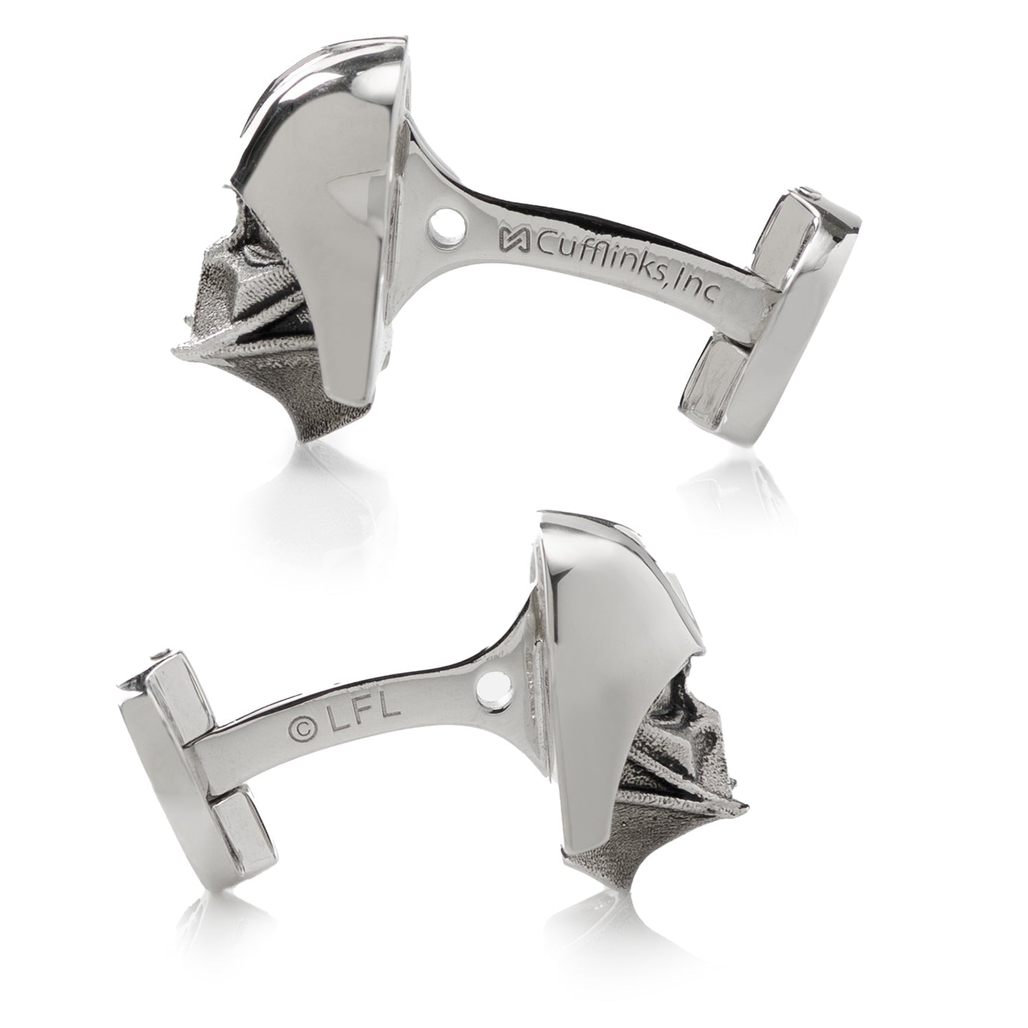  Cufflinks 3D Sterling Silver Darth Vader Cufflinks - Default Title - Bonton