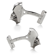 3D Sterling Silver Darth Vader Cufflinks