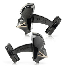 3D Darth Vader Satin Black Cufflinks